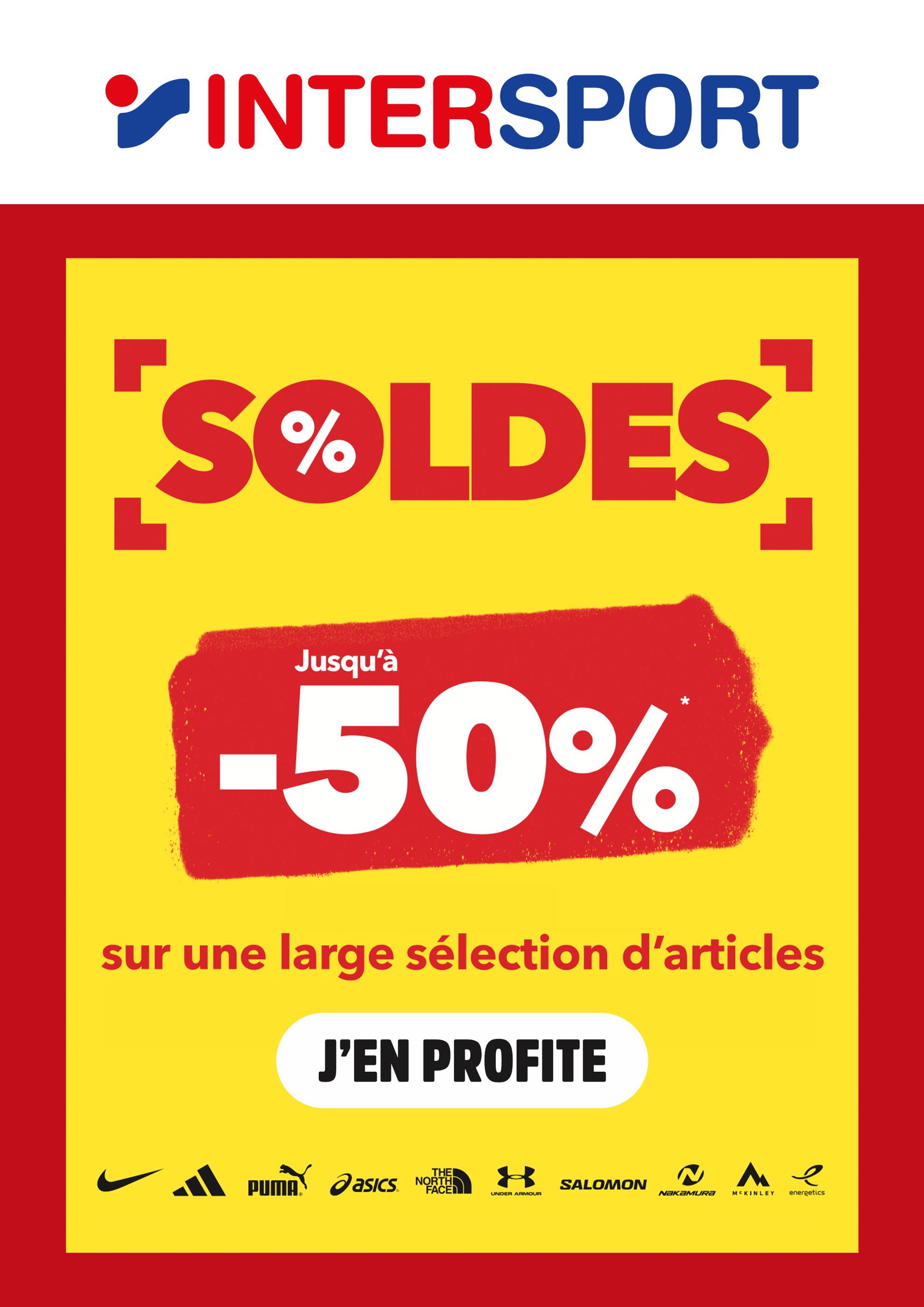 Catalogue Intersport en cours à Coux-et-Bigaroque et aux alentours : «SOLDES» avec 1 page, valable du 24/06/2026 au 21/07/2026